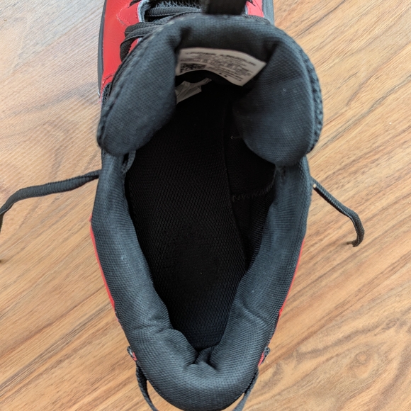 Under Armour Lockdown Red and Black Basketball Shoes 13 - Picture 13 of 13